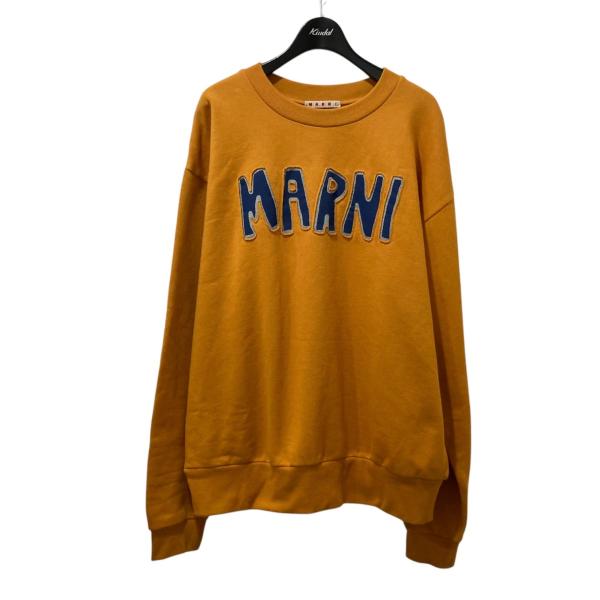 マルニ MARNI 長袖クルーネックスウェット FUMU0074P5 オレンジ サイズ：50