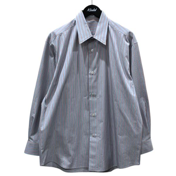 【値下げ】Cale ストライプ柄シャツ C253F02B01 ブルー・レッド・ホワイト サイズ：3 ...