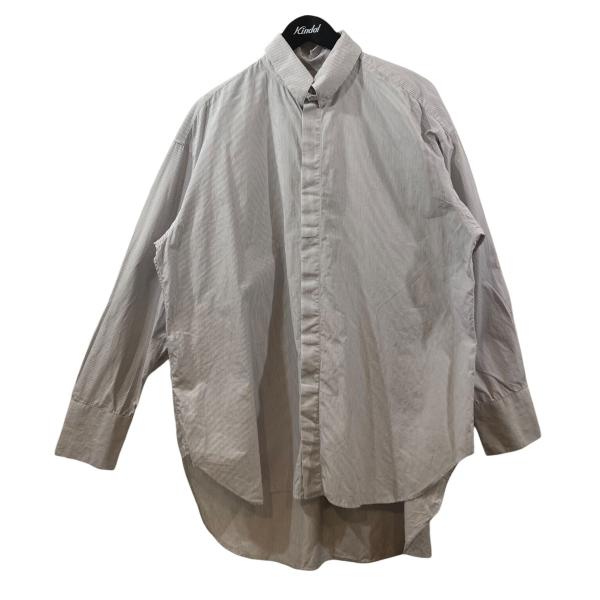 サブレーション SUBLATIONS ストライプ 長袖シャツ S061307 ホワイト サイズ：1