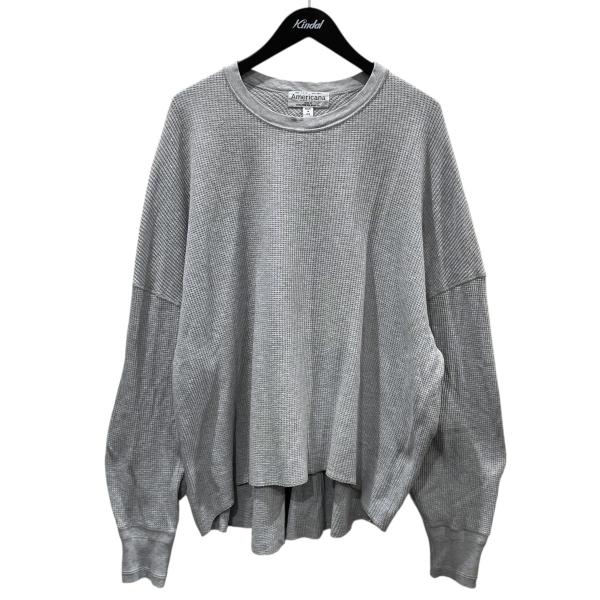 アメリカーナ Americana サーマルカットソー サーマルワッフルワイドドルマンプルオーバー ラ...