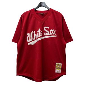 Mitchell＆Ness 「WHITE SOX」ベースボールTシャツ レッド サイズ：48（XL） (自由が丘店) 220426｜kindal