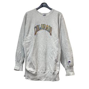 【値下げ】Champion REVERSE WEAVE 「COLORADO」刺しゅうスウェット ライトグレー サイズ：XL (EC)｜kindal