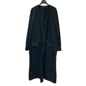 【値下げ】WMG． 「NO COLLAR SHIRT COAT」ノーカラーシャツコート ブラック サイズ：Free (EC)｜kindal