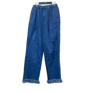 【値下げ】DISCOVERED 23SS「DENIM WIDE SLACKS PANTS」デニムワイドスラックスパンツ インディゴ サイズ：3 (EC)｜kindal