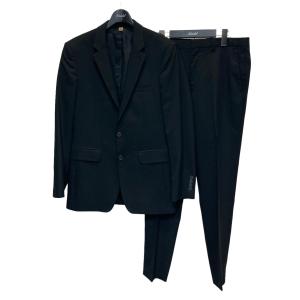 【値下げ】BURBERRY 「BLACK SNGLE-VENTED SUIT」セットアップスーツ ブラック サイズ：46／46 (自由が丘店)｜kindal