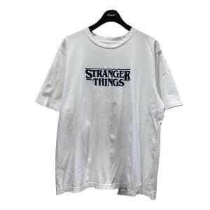 ビューティアンドユース BEAUTY ＆ YOUTH 21SS「STRANGER THINGS TEE」バックプリントTシャツ ホワイト サイズ：XL｜kindal