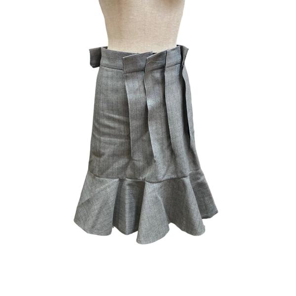 サカイ sacai 23AW「Wool Melton Mix Chalk Stripe Skirt」...