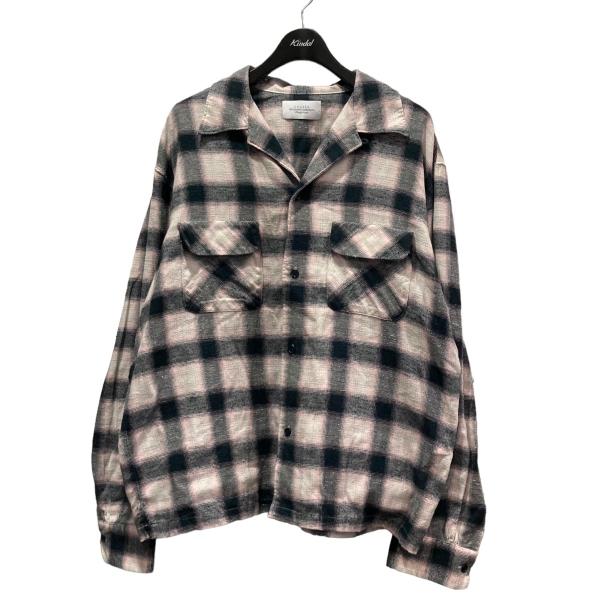 アンユーズド チェックネルシャツ US2338 Ombre checked shirt ピンク×ブラ...