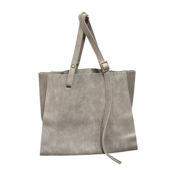 【値下げ】atneK AND Scrap Book ベルトトートバッグ グレー サイズ：フリー (E...