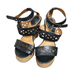 Chloe サンダル ブラック サイズ：35 (自由が丘店)