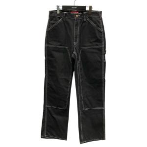 【値下げ】Supreme 22SS Double Knee Canvas Painter Pant ダブルニーペインターパンツ ブラック サイズ：30