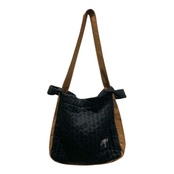 【値下げ】Plan C キルティングキャンンバスショルダーバッグ SHCBC80HOU ブラウン×ブ...