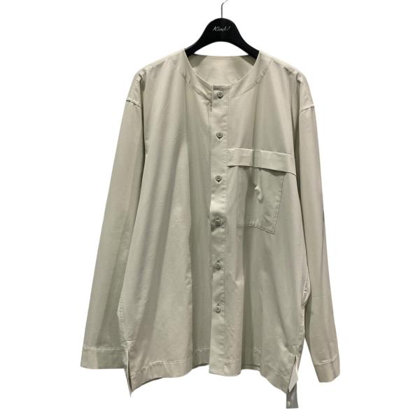 【値下げ】HOMME PLISSE ISSEY MIYAKE ノーカラーシャツ HP31FJ330 ...