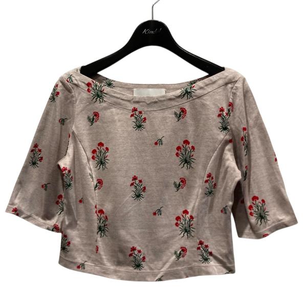 マメクロゴウチ mame kurogouchi フラワージャガードカットソー MM18SS-JS07...