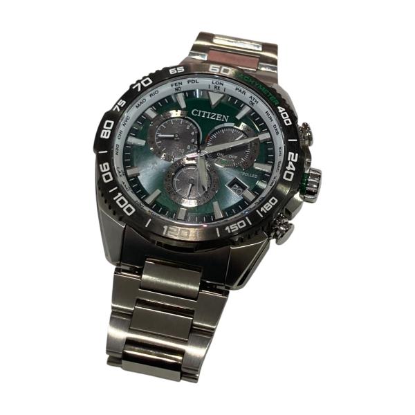 【値下げ】CITIZEN 腕時計 E660-R013718 シルバー×グリーン (自由が丘店)