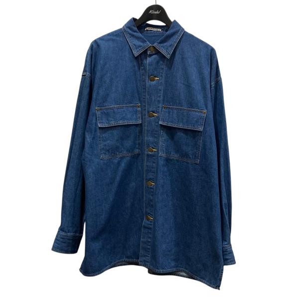オーラリー AURALEE 25SS SELVEDGE LIGHT OZ DENIM SHIRT デ...