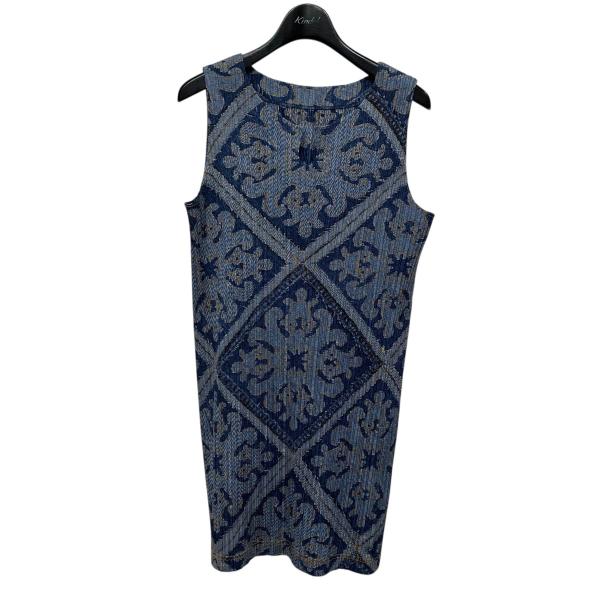 プリーツプリーズ PLEATS PLEASE デニム転写プリーツワンピース PP91-JK565 イ...