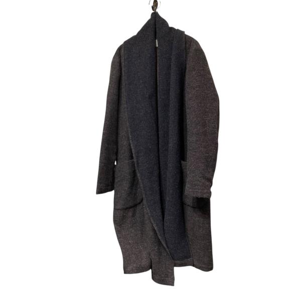 【値下げ】TROVE ガウンコート 53COA06 ネイビー×ブラウン サイズ：3 (EC)