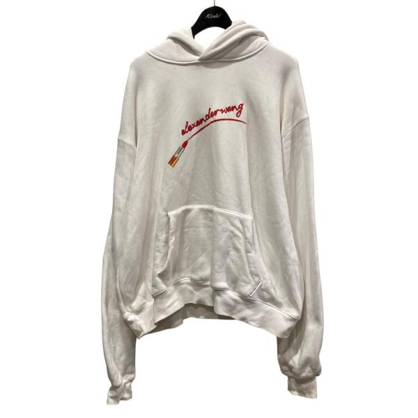 【値下げ】ALEXANDER WANG CLASSIC SWEATSHIRT HOODIE WITH...