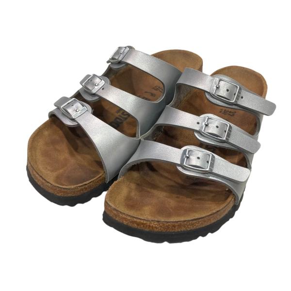 ビルケンシュトック BIRKENSTOCK Florida サンダル シルバー サイズ：24