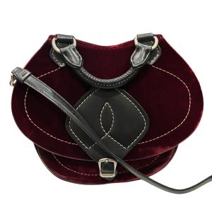 メゾンマルジェラ Maison Margiela ベロアショルダーバッグ S56WG0060 ボルドー