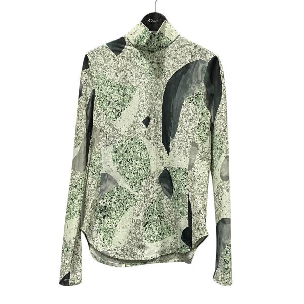 マメクロゴウチ mame kurogouchi Marble Print Jersey High N...