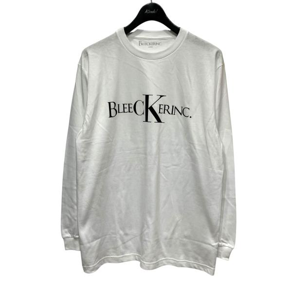 【値下げ】BLEECKER INC． bleeCKer L S Tee -white ロゴプリントT...