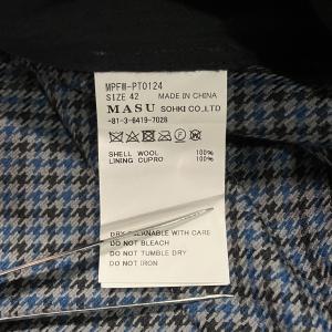 【値下げ】MASU チェックバギースラックス ...の詳細画像5