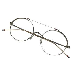 トム・ブラウン Thom Browne 眼鏡 TBX910-49-02 ゴールド×シルバー サイズ：49□20-140