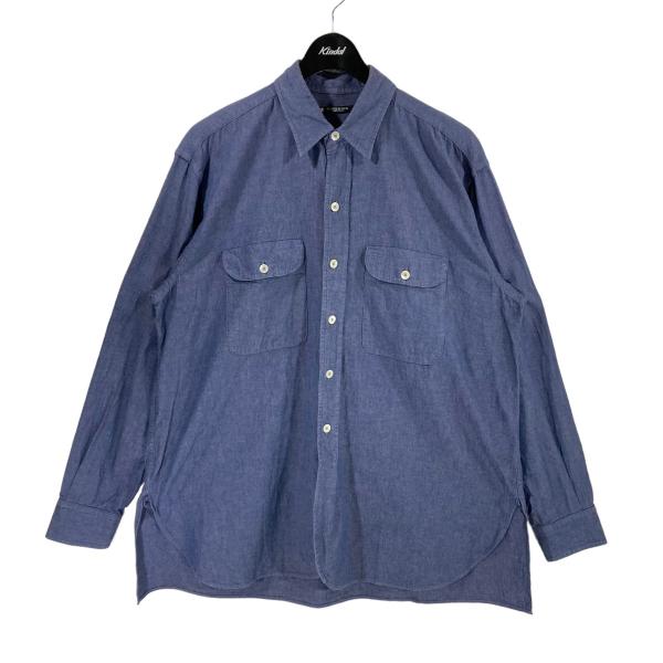 マーティーアンドサンズ MAATEE＆SONS WORK SHIRTS  ワークシャツ ブルー サイ...