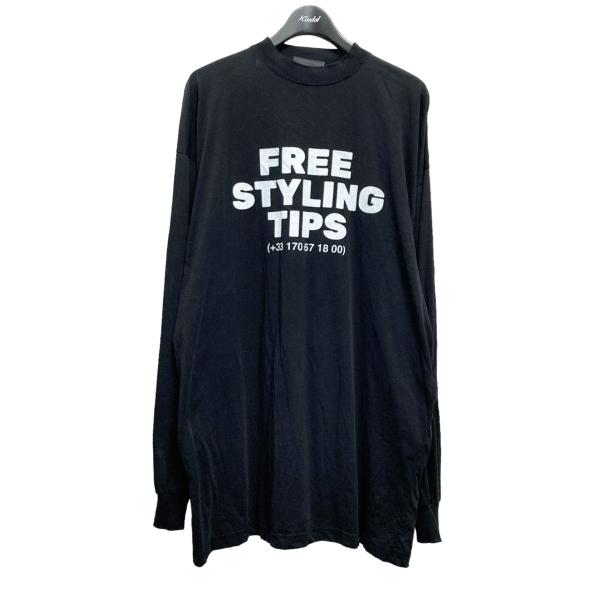 バレンシアガ BALENCIAGA Long Sleeve Free Styling Tips T-...