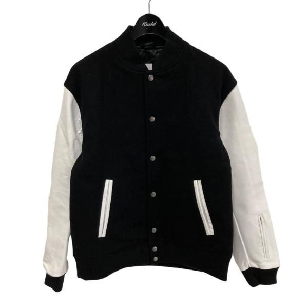 ソフネット SOPHNET． 23AW LEATHER SLEEVE VARSITY JACKET ...