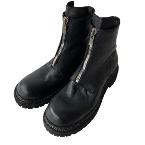 グイディ GUIDI FROONT ZIP BOOTS フロント ジップ ブーツ ブラック サイズ：...