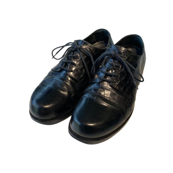 【値下げ】1017 ALYX 9SM LACE UP LOW クロコ型押しレザーシューズ AAUSN...