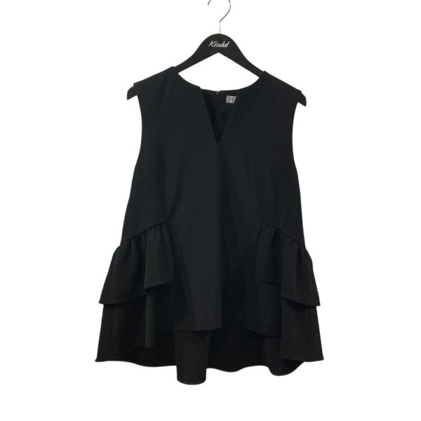 【値下げ】M-PREMIER COUTURE ブルクロスティアードフレアベスト ノースリーブTシャツ...