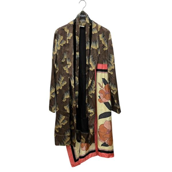 ドリスヴァンノッテン DRIES VAN NOTEN ベルト付き ショールカラーコート マルチカラー...