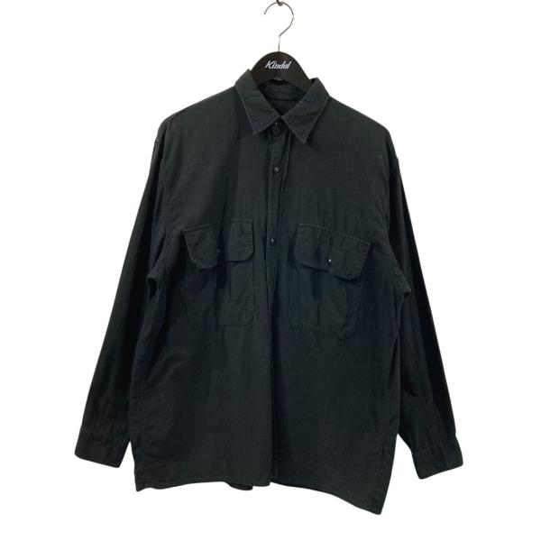 【値下げ】COMOLI ベタシャン CPOシャツ T01-02011 ブラック サイズ：2 (南船場...