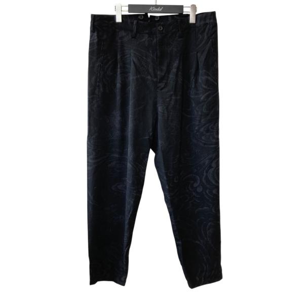 【値下げ】Yohji Yamamoto pour homme 総柄 パンツ HE-P80-510 ブ...
