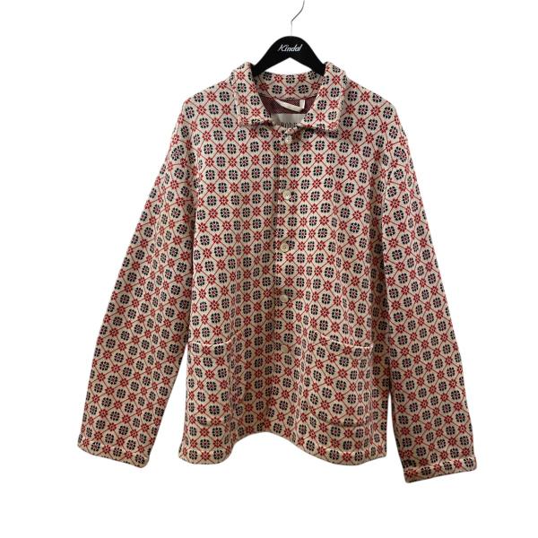ボーディ BODE FLORAL JACQUARD LOUIE OVERSHIRT ニットジャケット...
