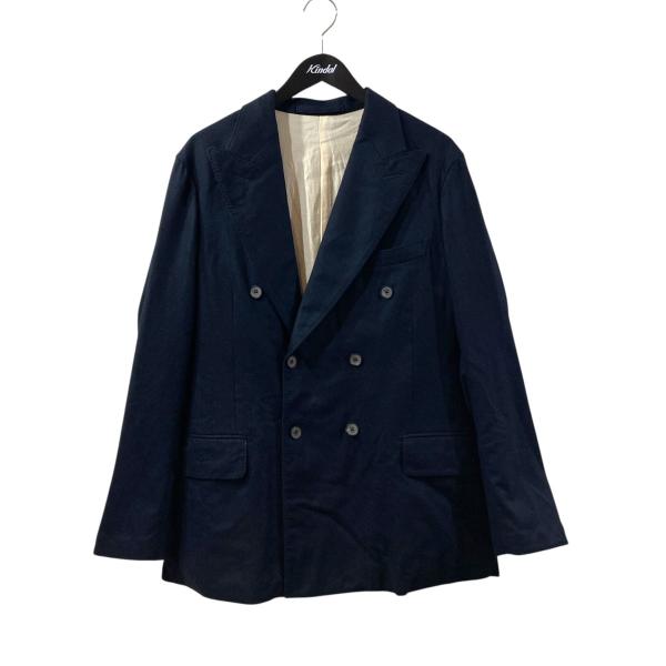 【値下げ】MAATEE＆SONS ダブルWASHED JK NVY FLANNEL ダブルジャケット...