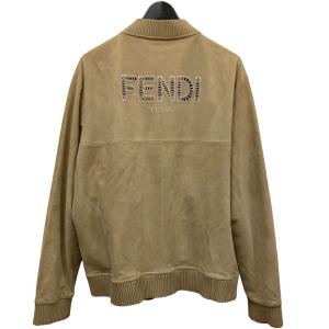 【値下げ】FENDI バックロゴスウェードブルゾン ベージュ サイズ：52 (中目黒店)｜kindal