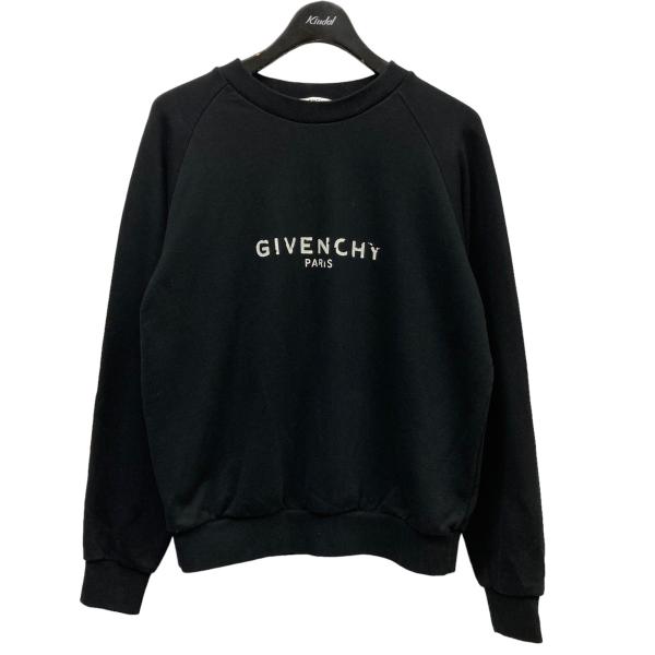 ジバンシィ GIVENCHY クルーネックロゴスウェット BW70523ZOY ブラック サイズ：L