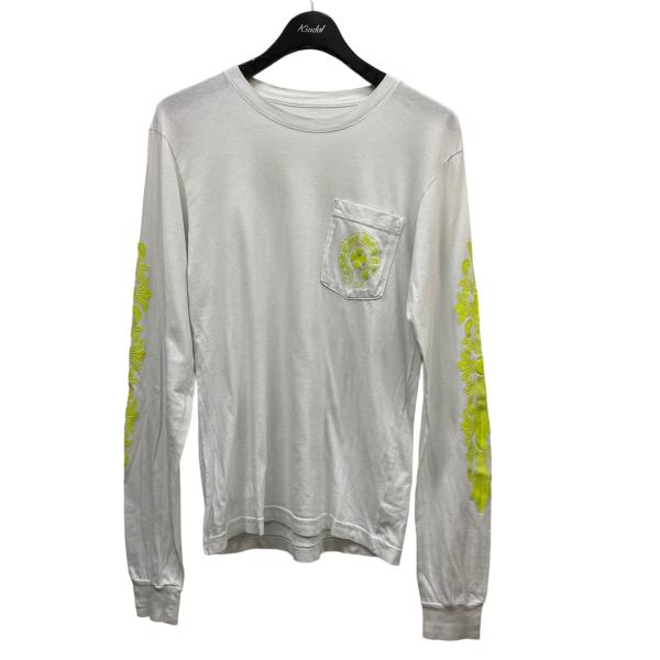 クロムハーツ CHROME HEARTS Neon Back Print L S Tee 長袖Tシャ...