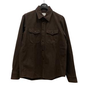 ビズビム VISVIM BLACK ELK FLANNEL 無地 ネルシャツ 0119205011018 ブラウン サイズ：1｜kindal