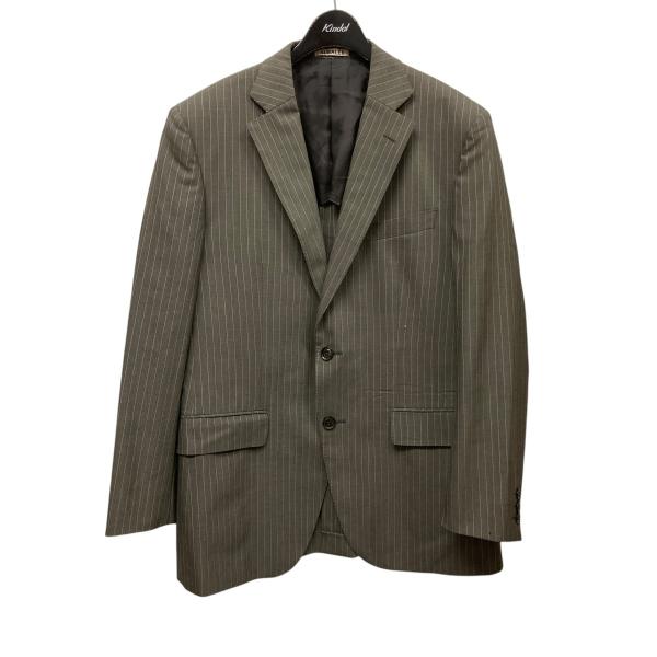 【値下げ】AURALEE BLUEFACED WOOL DOBBY OVER JACKET ストライ...