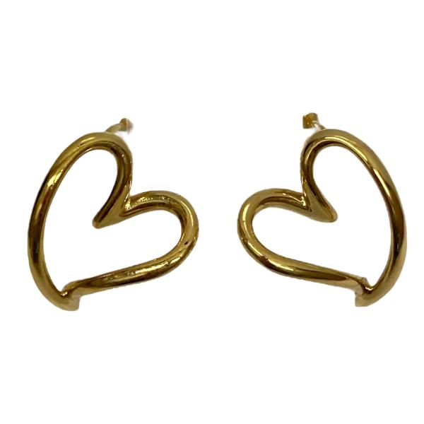 【値下げ】PANDORA Organically Shaped Heart Hoop Earring...
