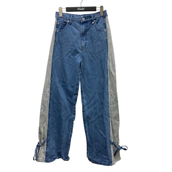 【値下げ】AMERI SIDE SWITCH 2WAY RIBBON DENIM PANTS スウェ...