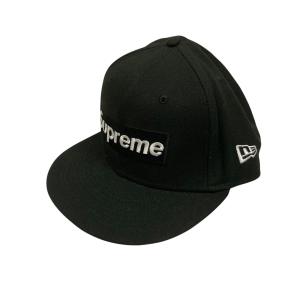 【値下げ】Supreme×New Era 22AWMoney Box Logo キャップ ブラック サイズ：73/8 (EC)