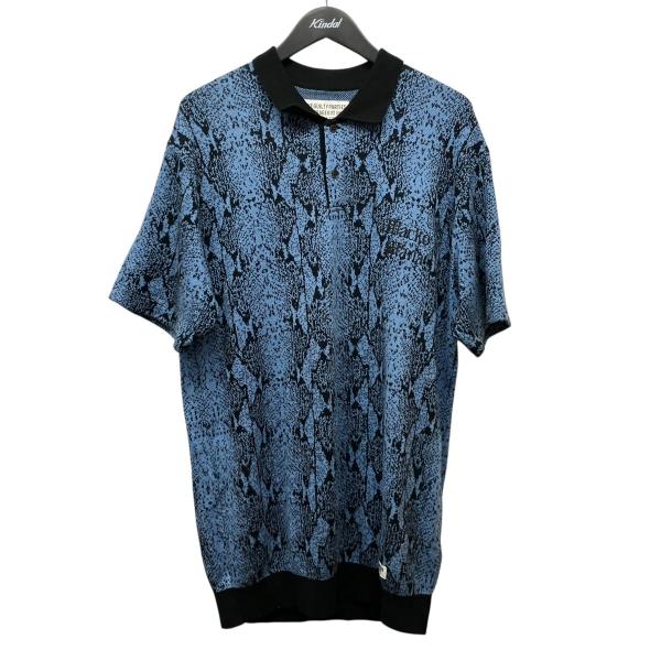 ワコマリア WACKO MARIA PYTHON JACQUARD KNIT POLO SHIRT ...