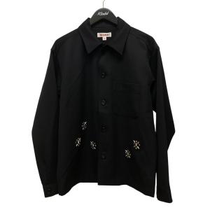 エムエーエスユー MASU ビジュー長袖シャツ WPFW-SH0124 ブラック サイズ：46